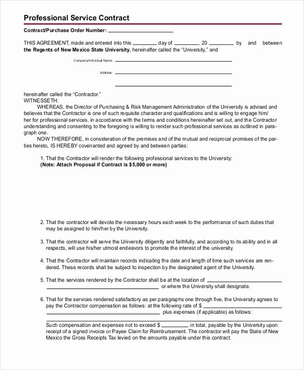 Business Service Contract Template New Contract Template 13 Free Word Pdf Document Downloads