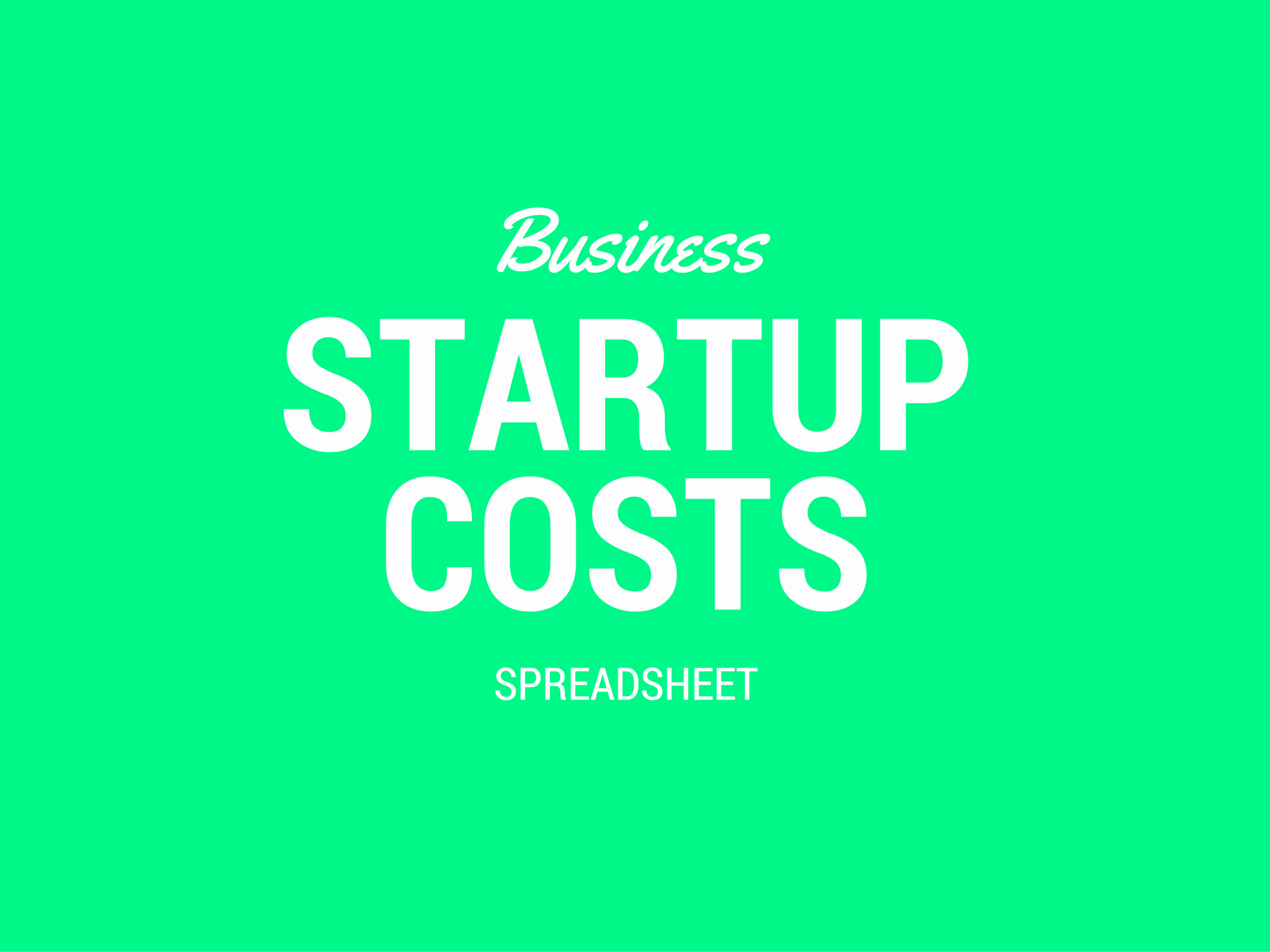 Business Start Up Costs Template Unique Free Business Startup Expenses Spreadsheet