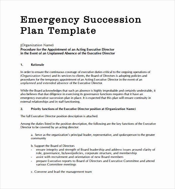 Business Succession Plan Template Shooters Journal