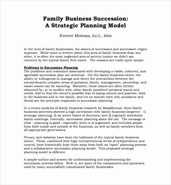 Business Succession Plan Template Inspirational 10 Succession Planning Templates