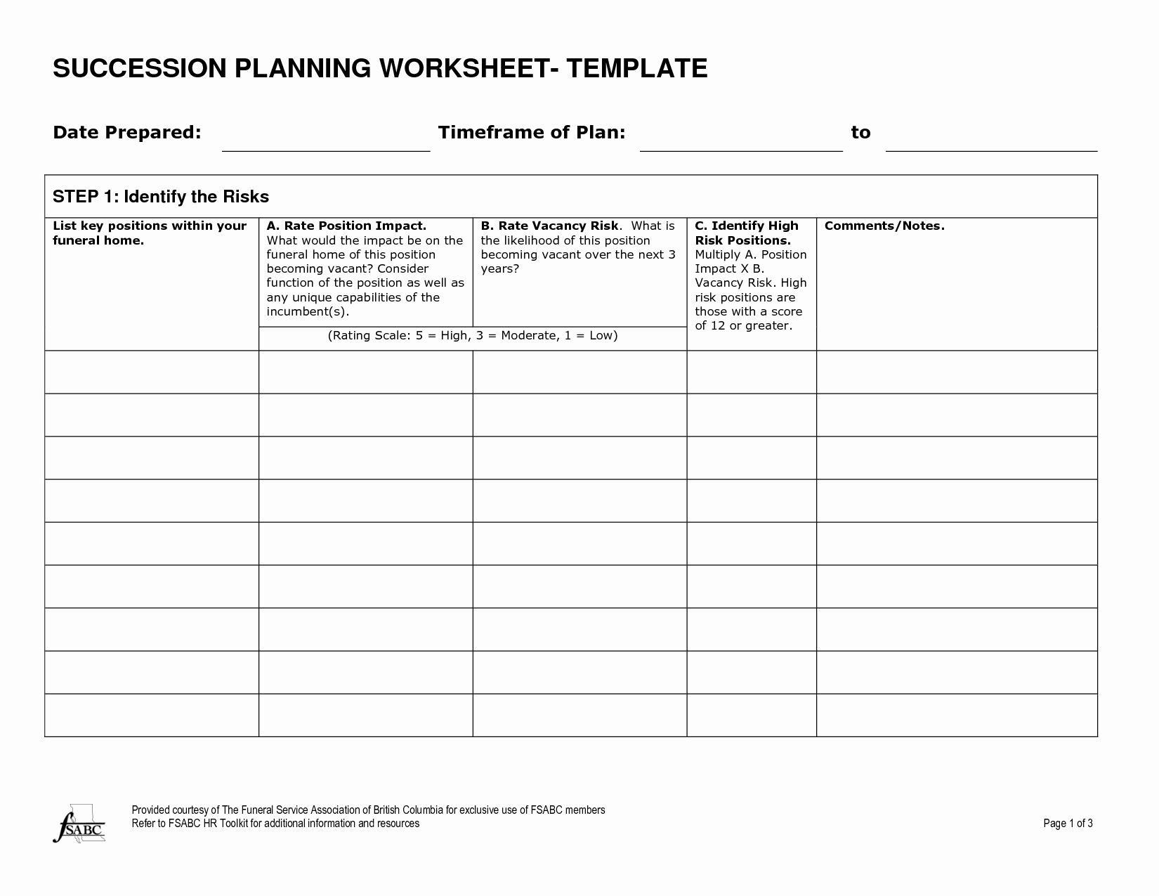 Business Succession Planning Template Luxury 7 Best Of Bud Meal Planning Worksheet