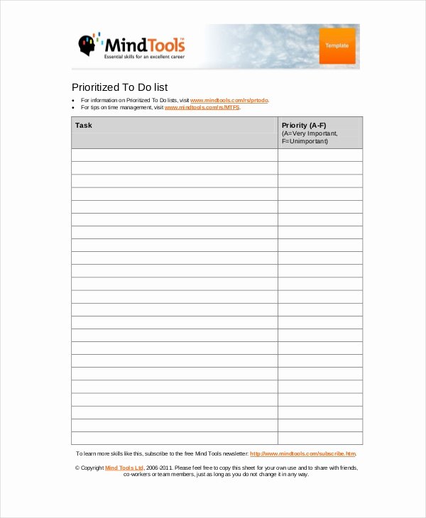 Business to Do List Template Elegant to Do List 13 Free Word Excel Pdf Documents Download