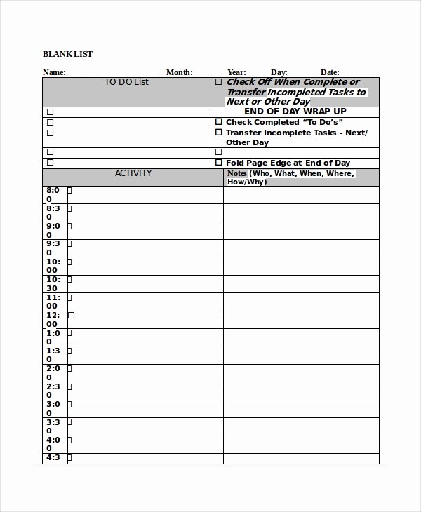 Business to Do List Template Lovely to Do List 13 Free Word Excel Pdf Documents Download