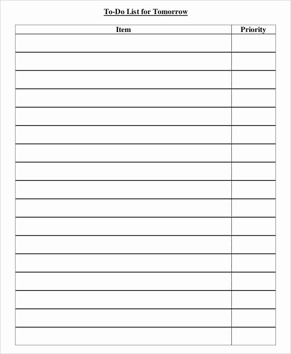 Business to Do List Template New Daily to Do List Template 7 Free Pdf Documents Download