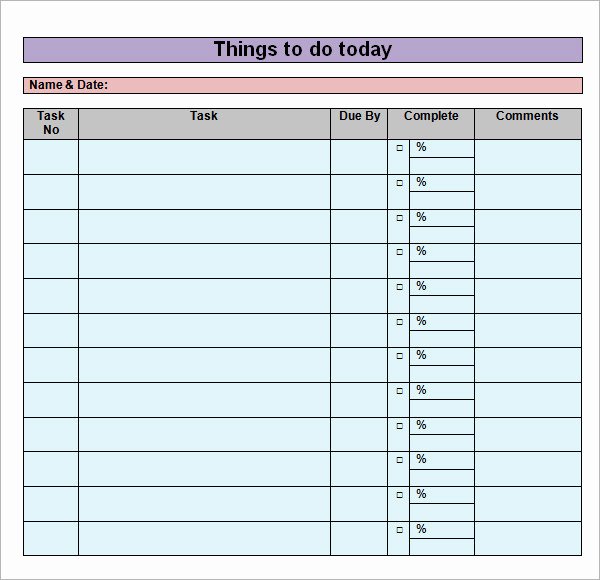 Business to Do List Template New to Do List Template 16 Download Free Documents In Word