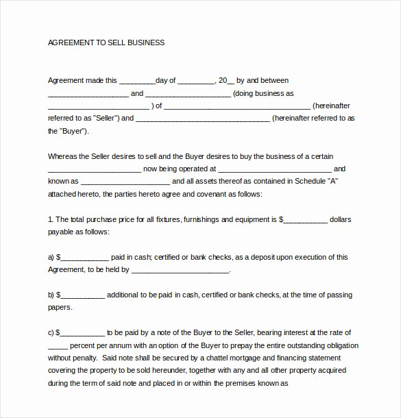 Buy Sell Agreement Llc Template Best Of Business Sale Agreement Template Free