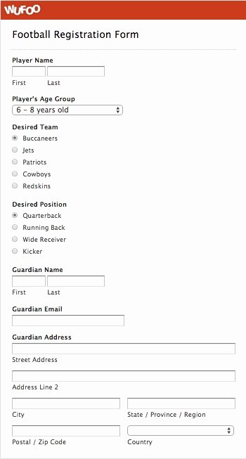 Camp Registration form Template Awesome Camp Registration form Template