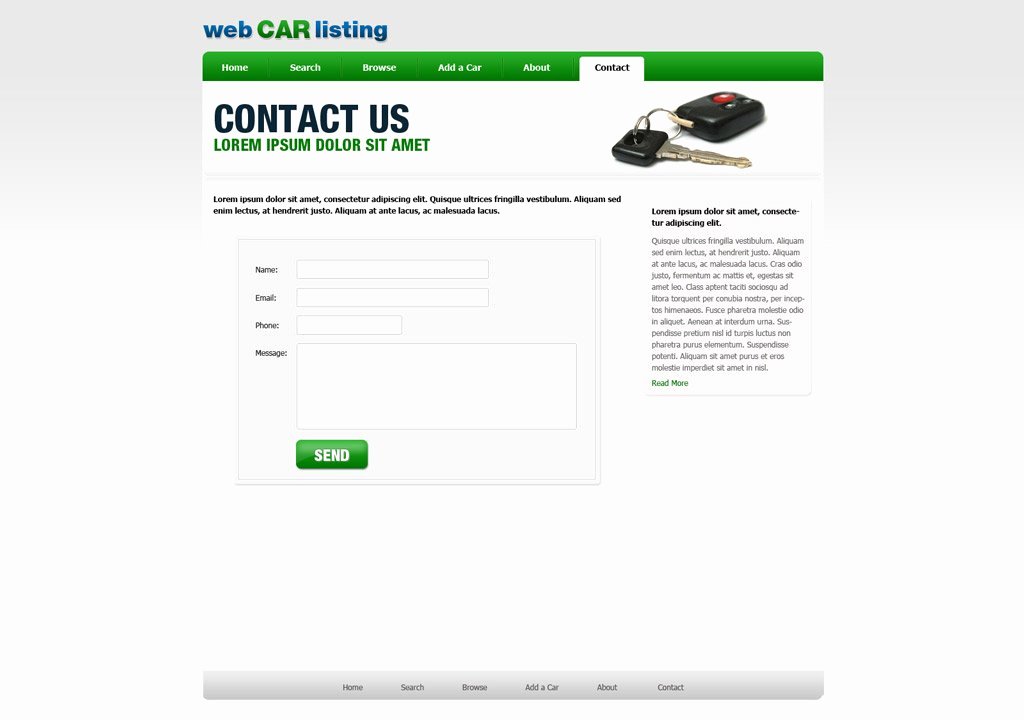 Car Dealer Website Template Free Awesome Car Dealer Website Template