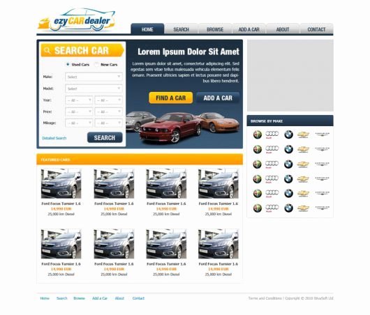 Car Dealer Website Template Free Beautiful Car Dealer Website Template