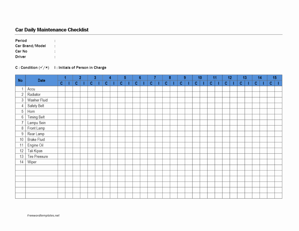Car Maintenance Schedule Template Awesome Car Maintenance Schedule Template