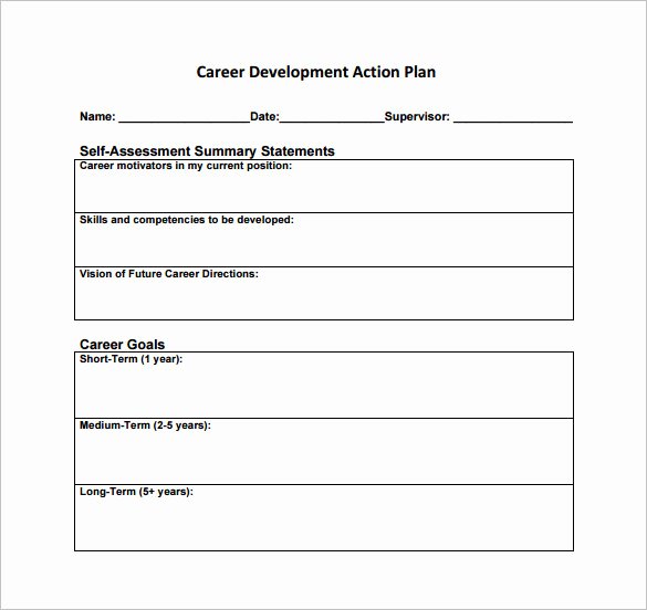 Career Development Plan Template Elegant Career Action Plan Template 15 Free Sample Example