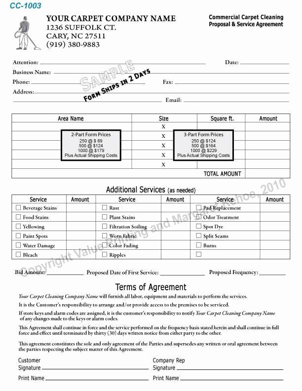 Carpet Cleaning Contract Template Beautiful 6 Cleaning Proposal Templates – Proposal Templates Pro