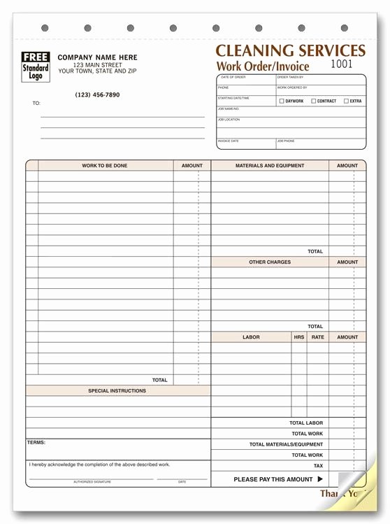 Carpet Cleaning Contract Template Lovely Free Cleaning Invoice Templates