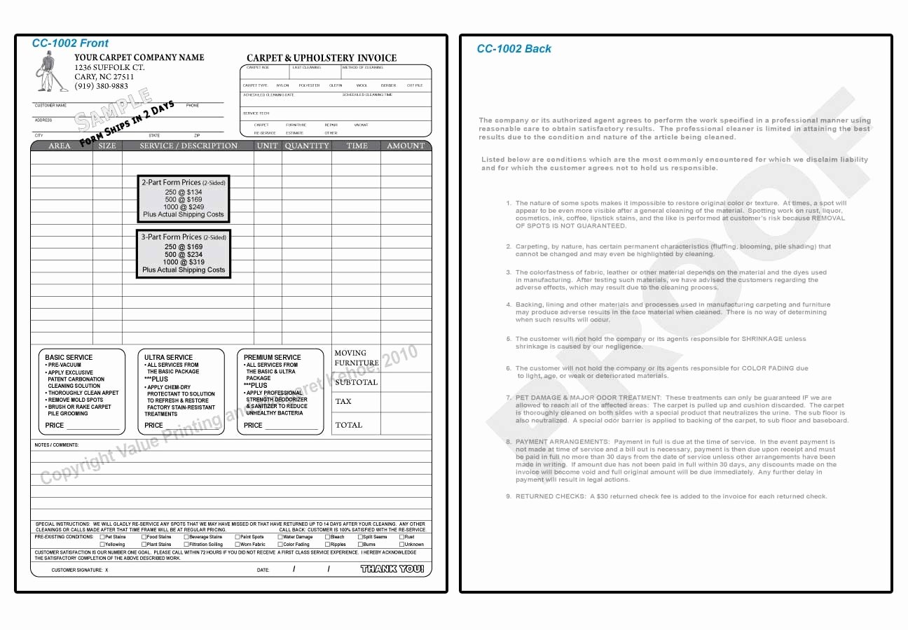 Carpet Cleaning Invoice Template New Carpet Cleaning Invoice Invoice Template Ideas
