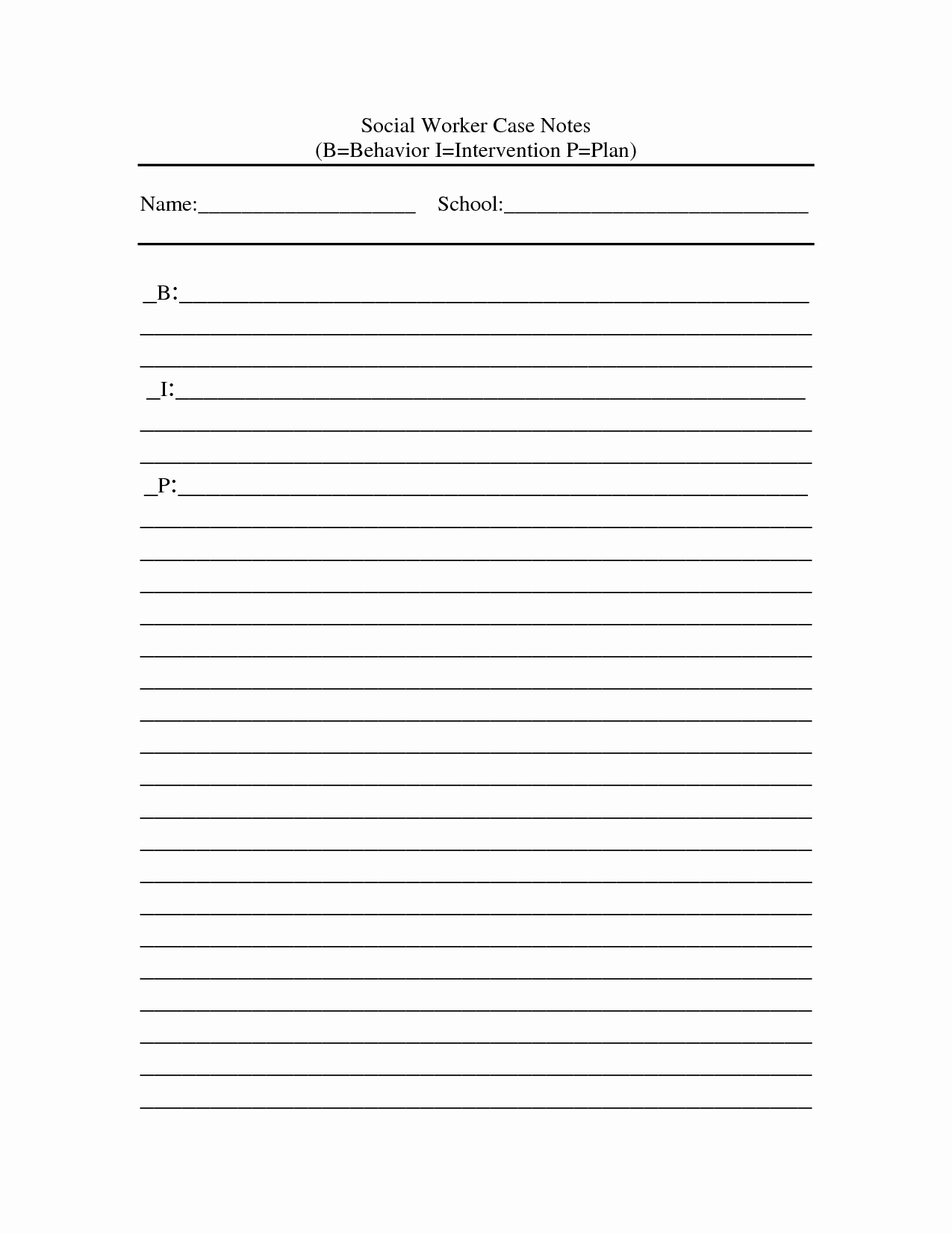 Case Note Template social Work Beautiful 10 Best Of Case Note form Case Management Notes