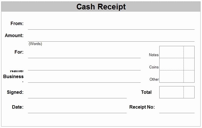 Cash Receipt Template Word Best Of 6 Free Cash Receipt Templates Excel Pdf formats
