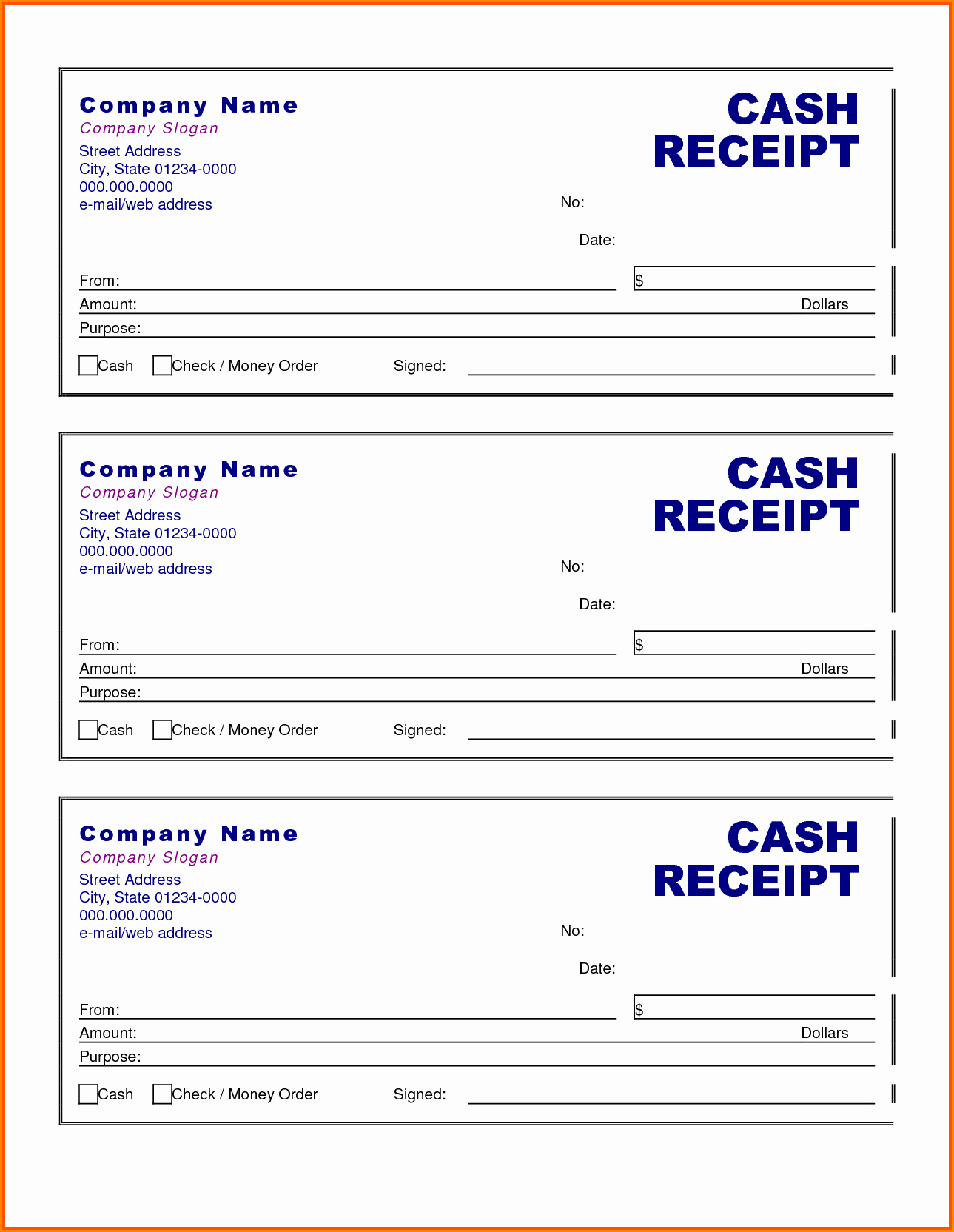 Cash Receipts Template Excel Fresh 6 Cash Receipt Template Excel