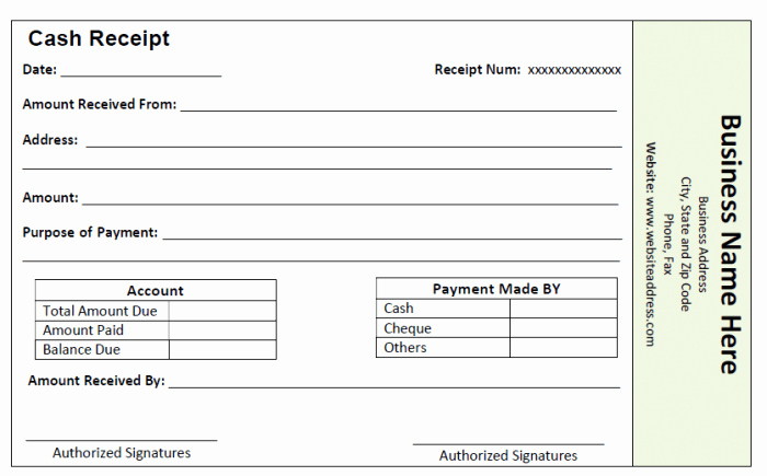 Cash Receipts Template Excel Luxury 50 Free Receipt Templates Cash Sales Donation Taxi
