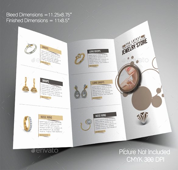 Catalogue Template for Word Unique Jewelry Brochure Design Templates Free Download