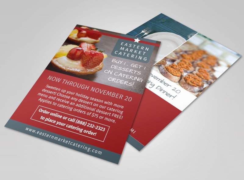 Catering Flyer Template Free Lovely Catering Promotional Sale Flyer Template