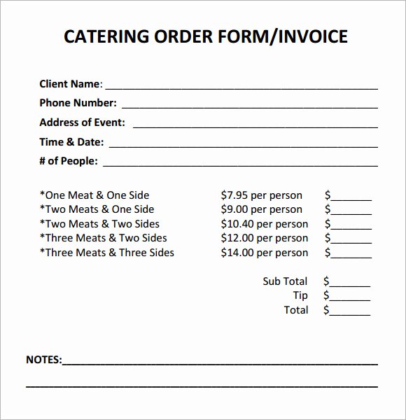 Catering Invoice Template Pdf Unique Catering Invoice Sample 17 Documents In Pdf Word