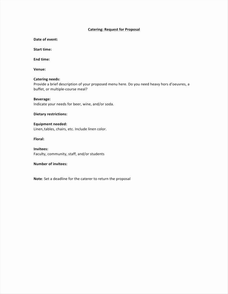 Catering Proposal Template Pdf Luxury 9 How to Write A Catering Proposal Free Word Pdf