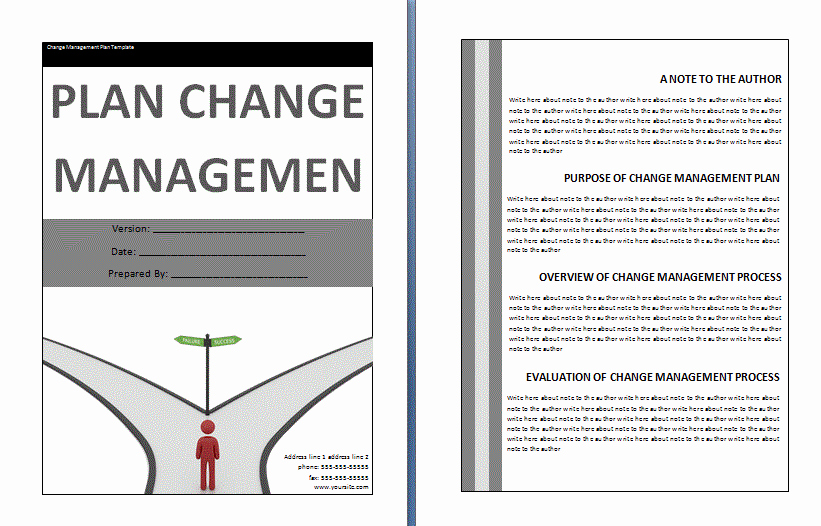Change Management Plan Template Best Of Plans and Reports