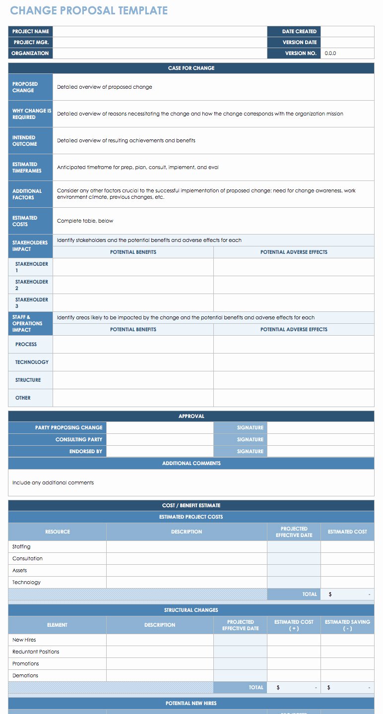 Change Management Template Excel Awesome Free Change Management Templates