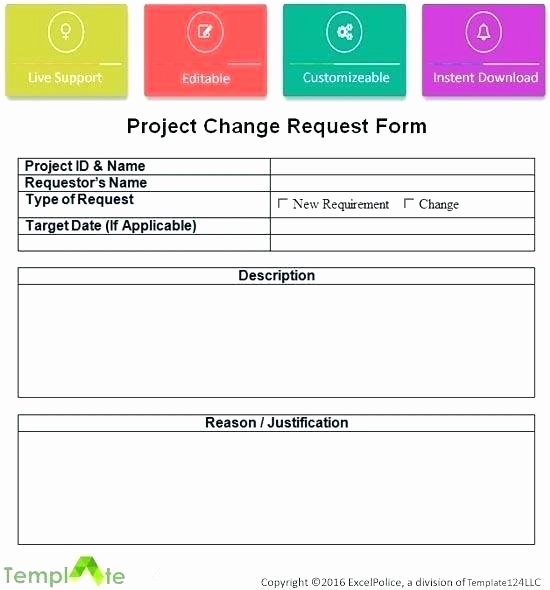 Change Management Template Excel Unique Change Management ate Project Request Excel Approval