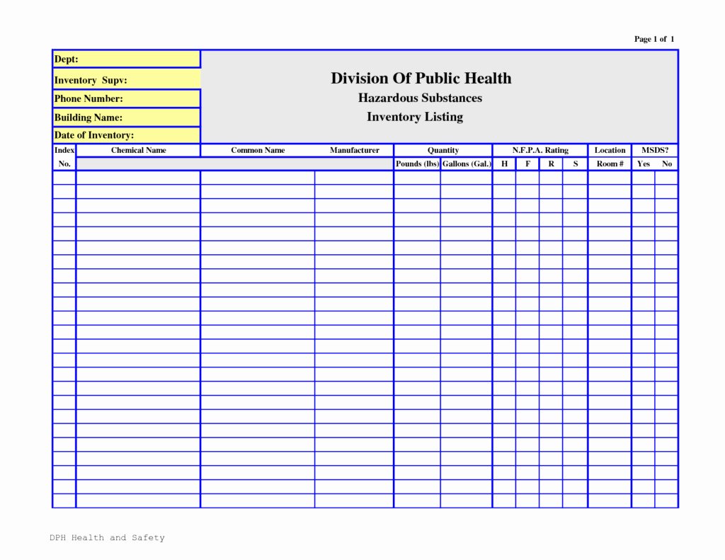 Chemical Inventory List Template Inspirational Chemical Inventory List Template Templates Resume
