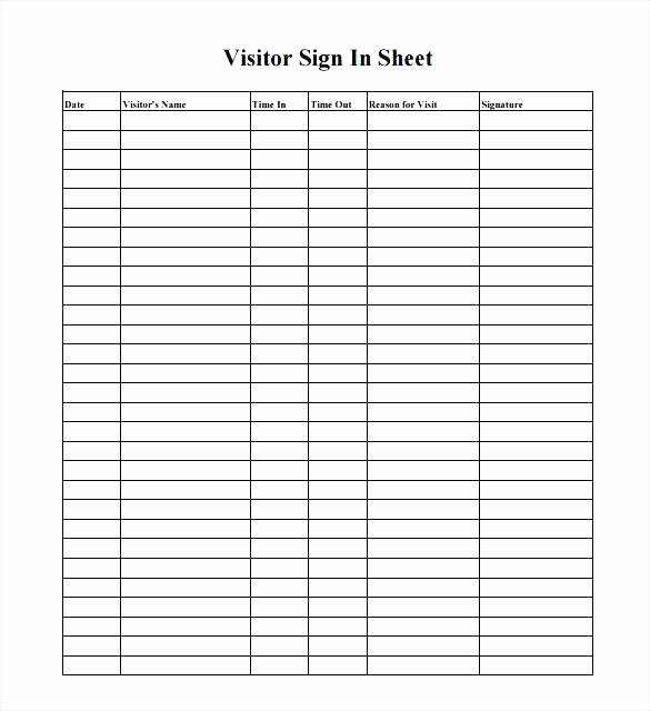 Child Visitation Log Template Awesome Equipment Checkout form Template Excel Sign In and Out Log