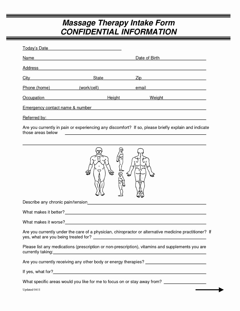 Chiropractic soap Notes Template Luxury Chiropractic Intake forms Doc forms 3330