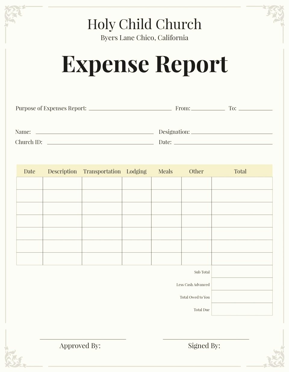Church Financial Report Template Beautiful Church Annual Financialeport Template Excel Samples
