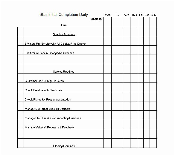 Cleaning Schedule Template Excel Fresh Cleaning Schedule Template 12 Free Sample Example