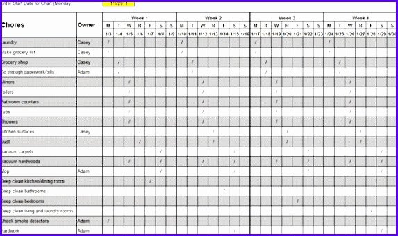 Cleaning Schedule Template Excel Inspirational 6 Rota Template Excel Exceltemplates Exceltemplates