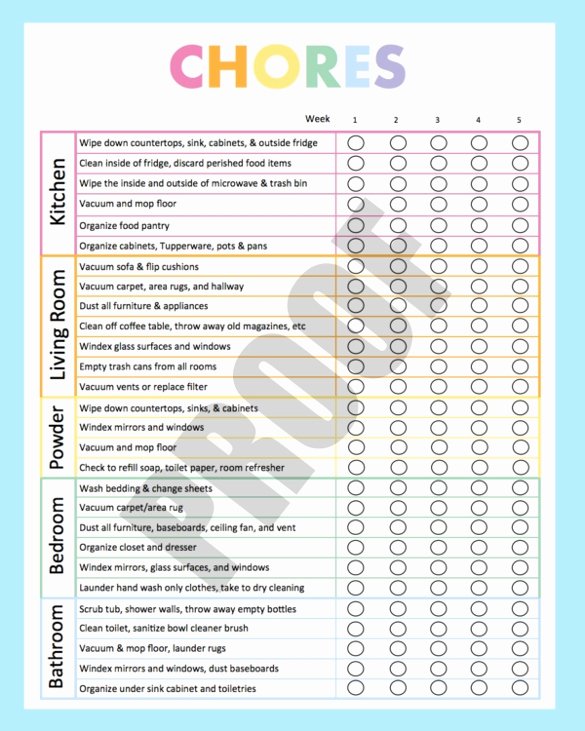 Cleaning Service Checklist Template Awesome Cleaning Checklist Template 35 Word Excel Pdf