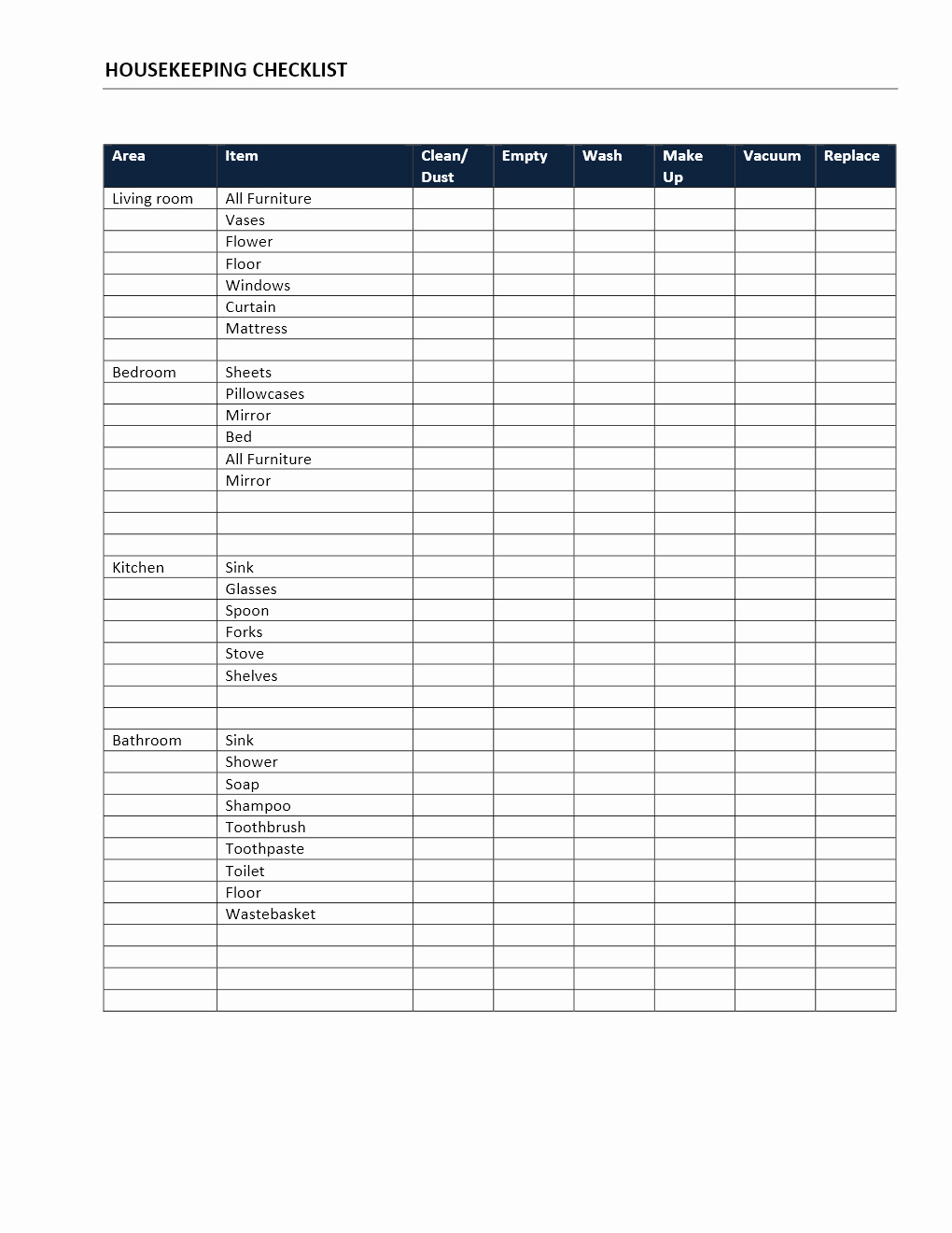 Cleaning Service Checklist Template Beautiful Checklist
