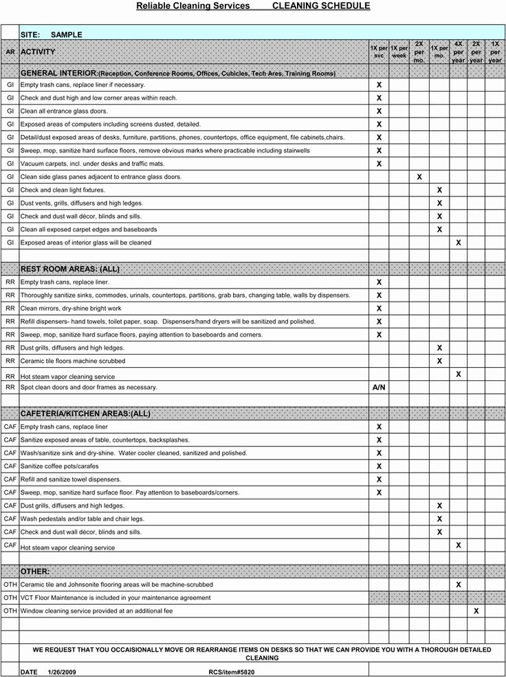 Cleaning Service Checklist Template Best Of 17 Best Images About Cleaning Business forms On Pinterest