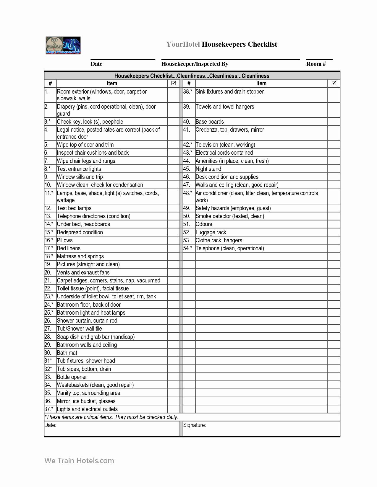 Cleaning Service Checklist Template Luxury Hotel Room Cleaning Checklist