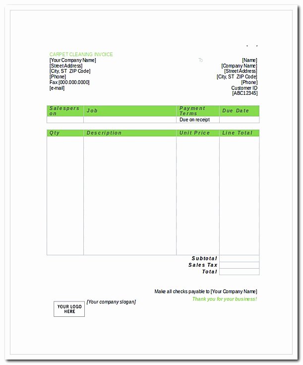 Cleaning Service Invoice Template Elegant Guides to Create House Cleaning Service Invoice with Tip