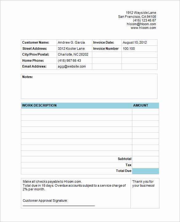 Cleaning Service Invoice Template Unique 60 Microsoft Invoice Templates Pdf Doc Excel
