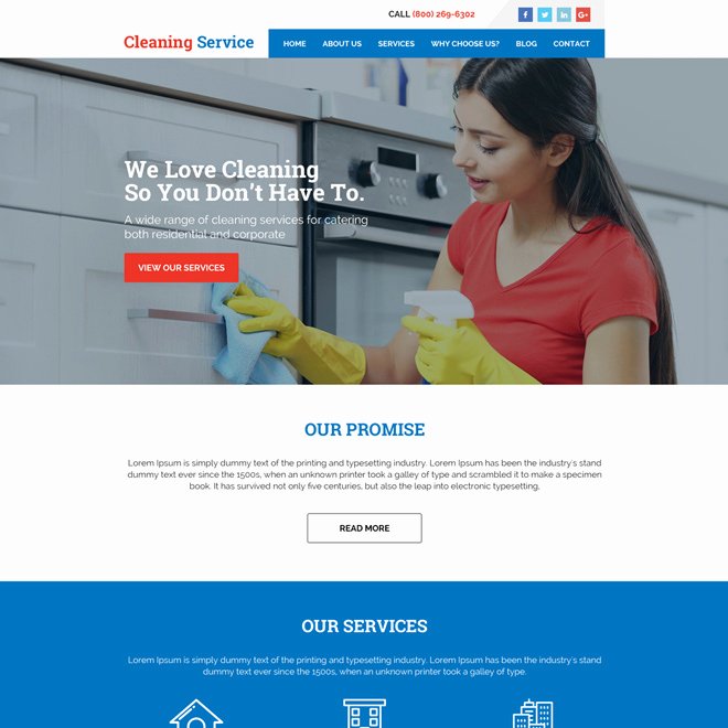 Cleaning Services Website Template Elegant Effective Cleaning Services Website Template to