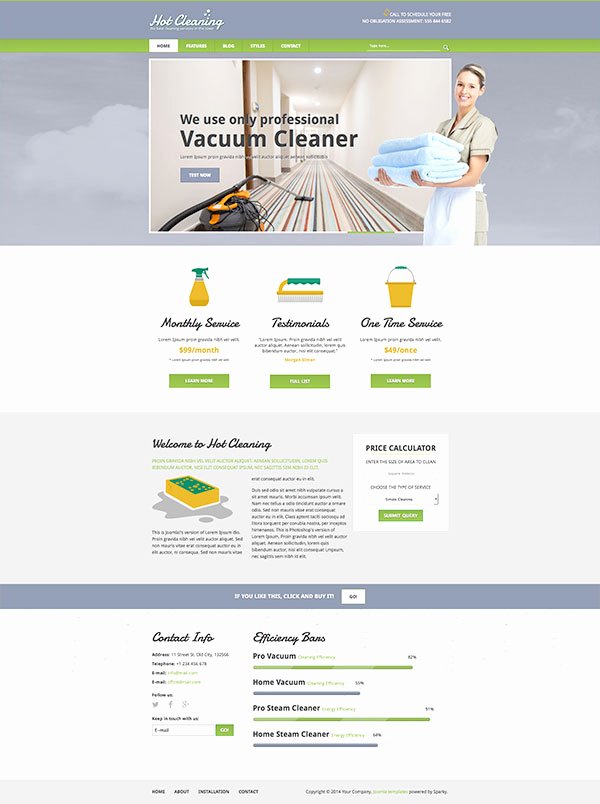 Cleaning Services Website Template Fresh Joomla Cleaning Template Hotthemes