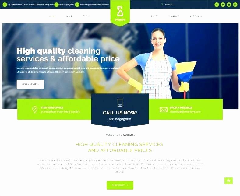 Cleaning Services Website Template Inspirational top 5 Housekeeping and Cleaning Service Templates Pany