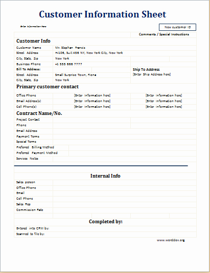 Client Information Sheet Template Excel Lovely 20 Editable Worksheet Templates for Everyone S Use