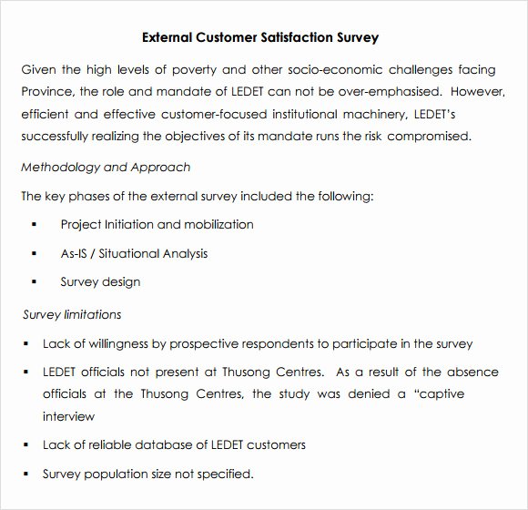 Client Satisfaction Survey Template Beautiful 13 Sample Customer Satisfaction Survey Templates to