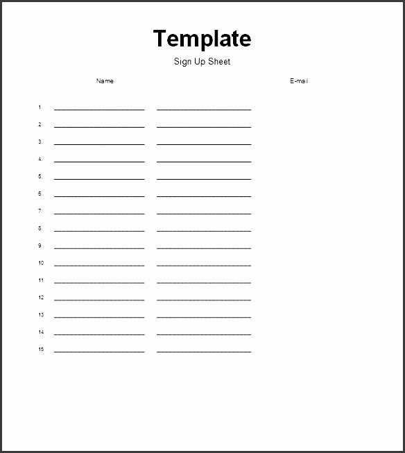 Club Sign Up Sheet Template Awesome 5 Club Member Sign Up Sheet Template Sampletemplatess