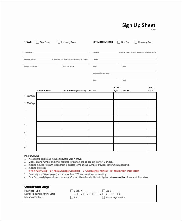 Club Sign Up Sheet Template Best Of Sign Up Sheet 16 Free Pdf Word Documents Download