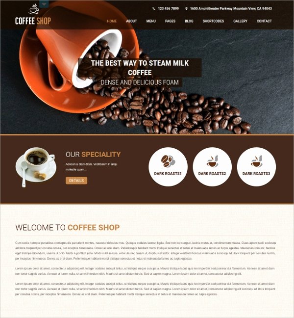 Coffee Shop Website Template Fresh 21 Responsive Shopify Website themes &amp; Templates