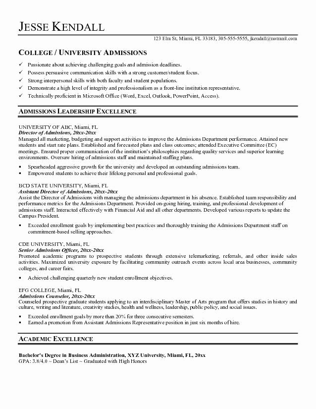 College App Resume Template Lovely College Resume Objectives Best Resume Collection
